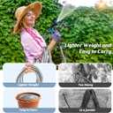 Garden Hose 50FT, Water Hose with 10 Function Nozzle, Garden Hose with Leak-proof Connectors, No-Kink, Lightweight, Puncture-proof,550PSI, Hose for Outdoor, Yard
