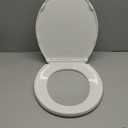 KOHLER 20110-0 Brevia, Slow Close Toilet Seat, Elongated Toilet Seat, Grip-Tight Bumpers Quick-Attach Hardware, White