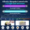 6 Pack Mosquito Attractant Kit Lure Refill and 32050 6W Replacement UV Light Bulbs Compatible with Dynatrap DT2000XL DT2000XLP DT3012 for Indoor Outdoor Mosquito Trap Accessories