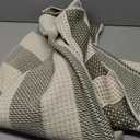 OJIA Outdoor Rug 3'x5', Washable Entryway Rugs Indoor Front Door Mat Cotton Woven Checkered Front Door Rug Small Area Rug Outdoor Doormat for Porch Kitchen Patio Bathroom (Green/White/Tan)