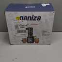 Ganiza Juicer Machines, Cold Press Juicer with Large Feed Chute for Whole Fruits & Vegetables, Slow Masticating juicers with 3 Replace Filters for Batch Juicing, Easy to Clean, BPA Free (Black)