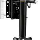 YOMILINK 2000 lbs Trailer Jack with Dual Wheel, Heavy Duty Swivel Boat Jack, 12" Lift, Bolt-on Tongue Trailer Jacks for RV Boat Trailers, Black