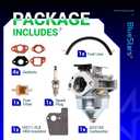 BlueStars GCV190 HRX217 Carburetor Kit - For Honda GCV 190 GCV190LA GCV190A Engine HRX 217 HRB217 HRX217K1 HRX217K2 Lawn Mower 16100-Z0Y-813 Pressure Washer Manual Choke with 16211-ZL8-000 Insulator
