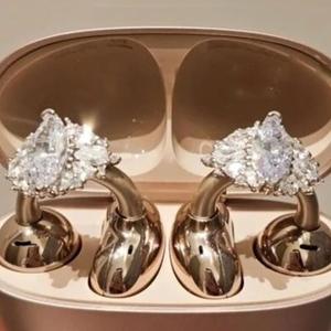 Rhinestone for Clip on Earbuds Open Ear, Exquisite DIY Decoration (Big Rhinestone)