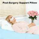 Facial Surgery Recovery Pillow, Memory Foam Support Back Sleeping Training Pillow for After Face Lift Surgery, Suit for After Neck Surgery Hair Transplant or Nose Job Pillow