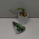 16" Small Fake Plants Artificial Tropical Faux Plants Indoor Desk Plant for Home Office Kitchen Shelf Sage Green Decor