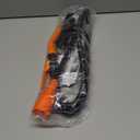 Cordless Electric Fuel Transfer Pump, Portable Battery Powered Hand Fuel Pump, Universal Fit for Vehicles, Boats, Lawn Equipment, Emergency, Power Outage & Home Use (Orange Black)