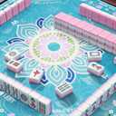Mahjong Mat for Table 32.4''x32.4'', Rolled Shipping, No Creases Mah Jongg Mat with Carrying Bag for American Mahjong, Poker, Board Games, Card Games & Dominoes - Cyan, 32.4 inches x 32.4 inches x 0.11 inches