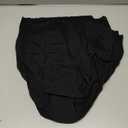 RHYFF Womens Underwear Cotton Bikini Panties High Cut Lace Panty Stretch Hipster Underpants Ladies Briefs XL (Black)