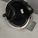 Motorcycle Helmets DOT Certified, German Style Half Helmet Electric Bike Scooter with Windshield Glasses Cool Retro Helmet for Men and Women (White, M)