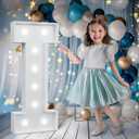 Marquee Letters 3 Feet Tall, Cool White Light Up Letters I, Large Marquee Letter for Birthday Anniversary Graduation Party Decoration, Giant Letters for EventsDIY Kits