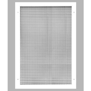 16" x 26" or 26" x 16" Cube Core Eggcrate Return Air Grille - Aluminum Rust Proof - HVAC Vent Duct Cover - White [Outer Dimensions: 18.75]
