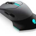 Alienware Wired/Wireless Gaming Mouse AW610M - 16000 DPI Optical Sensor, 350 Hour Rechargeable Battery, 7 Buttons, 3-ZONE 16.8m AlienFX RGB Lighting, Ergonomic - Dark Side of the Moon