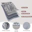 Rugcomf Large Living Room Rug 8x10 Washable Non Slip Vintage, Grey