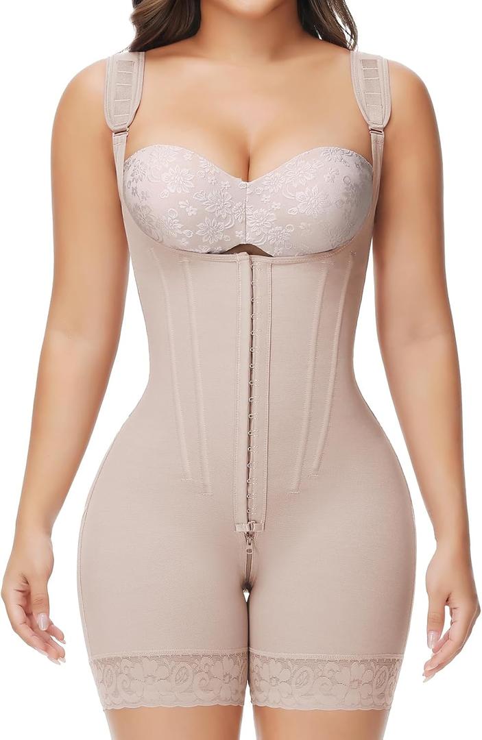 SHAPSHE Fajas Colombianas Moldeadoras De Cintura Y Abdomen Body Shaper Postpartum Compression Shapewear Tummy Control (XS)