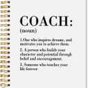 Coach Notebook Journal 5.5x8.3, Best Coaches Appreciation Gifts Journal Notebooks for Note Taking, Coach Thank You Gifts Hardcover Spiral Notebook