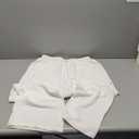 Zeagoo Women 2 Piece Linen Sets 2025 Button Down Shirt and Drawstring Long Pants Set Summer Outfitsï, White, M