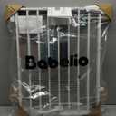 Babelio Baby Gate for Stairs, Kitchen & Doorways, 26-43" W 28" H No Bottom Bar| Easy Installation| One-Handed Operation| Auto-Close| Hardware Mount (Drill Needed) Safety Dog/Pet Gate Indoor (White)