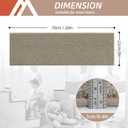 COSY HOMEER Stair Treads Non-Slip Carpet Stair Treads for Wooden Steps, Indoor Stair-Runner Rugs for Kids Elders & Pets 28"x9" (15Pc, Beige)