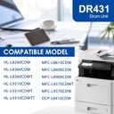 DR-431CL Drum Unit Replacement for Brother DR431CL Drum Unit HL-L8260CDW HL-L8360CDW HL-L8360CDWT MFC-L8610CDW MFC-L8900CDW Printer, DR 431CL Drum Up to 31,000 Pages (Only Drum)