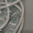 YOJOE Indoor Outdoor Extension Cord with Lighted End, 3 Prong 15A Weatherproof Power Cord, 12 Gauge Heavy Duty 8 ft White Extension Cord for Garage, Garden and Home, 12/3 SJTW UL Listed