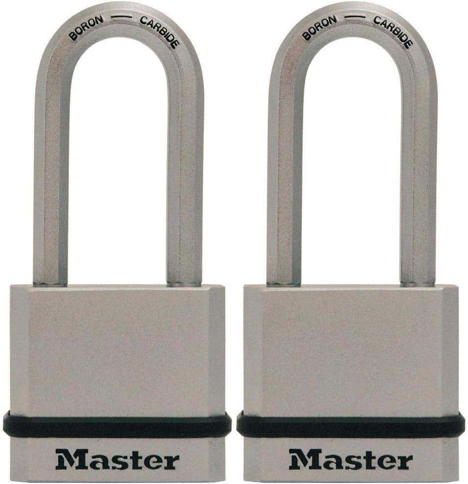 Master Lock M530XTLH Magnum Solid Steel Keyed Alike Padlocks, 1-Pack, 2-Count