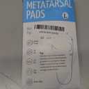 Metatarsal Pads for Women & Men 2 Pairs with Gel Inserts,Ball of Foot Pain Relief for Metatarsalgia,Sesamoiditis & Morton's Neuroma (Black, Large)