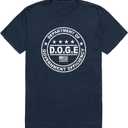 Rapiddominance America Tees D.O.G.E 1 (Small, Navy)