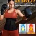 SCARBORO Waist Trainer for Women Belly Fat Sauna Sweat Waist Trimmer Corset for Stomach Wrap Workout Belt Shaper Band Zipper (Silver, M)