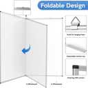 Large Whiteboard, Double Magnetic White Board for Wall, Dry Erase Whiteboard for Office Home & School (Silver, 60x48 inch)