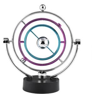 TOPINCN Balance Pendulum, Perpetual Motion Craft Celestial Body Movement Orbital Electric Wiggler, Revolving Art Balance Balls Office Desk Ornament