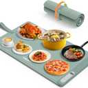 Food Warming Mat WochiTV Electric Warming Tray with 6 Level Temperature Control and 6 Hours Timer Extra Large Food Warmer Perfect for Parties Gatherings Buffet (Pale Green)
