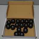 Homemory Black Tea Lights Candles Battery Operated, 200+Hour Flameless Flickering Fake Electric LED Colored Tealights Candles for Halloween, Theme Party, Wedding Table Decor, Holiday Decor, 16Pack