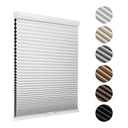 MYshade Cordless Blackout Cellular Shades for Windows, Honeycomb Window Shades with Thermal Insulation, Child & Pet Safe Room Darkening Shade, Easy Install,31" W x 72" H, White