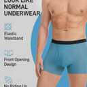 YESWEL Modal Incontinence Underwear for Men, Leakproof Boxer Briefs for Bladder Control with Fly, Light Absorption, 5 Pack (Multicolor01, X-Large)