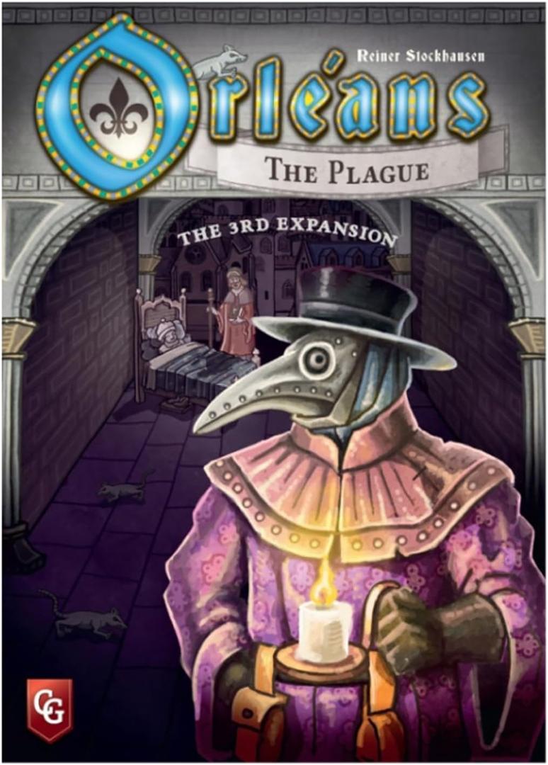 Capstone Games: Orleans: The Plague - The 3rd Expansion, Strategy Game, New Cards, Tiles, Corpse Tokens & Events, Ages 12+, 1-5 Players, 90 Min