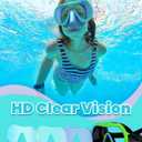 Seago 2 Pack Swim Goggles with Nose Cover, Goggles for Kids 6-14 Girls Boys Youth, Wide-Frame Swimming Goggles