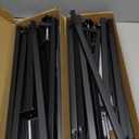 Over the Table Rod Stand with Clamps Adjustable 13''-42'' Tall 29"-98" Length Set of 2 Black Table Arch Hanging for Wedding Birthday Party Halloween Christmas Decoration