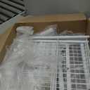 LZNIOZ Clothes Rack for Hanging Clothes, Double Rods Clothing Rack with 3 Tier Storage Shelves, Multifunctional Heavy Duty Clothes Rack with Hooks for Bedroom, Laundry, Living Room (Modern, White)