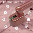 Travel Steamer Iron for Clothes Mini - Portable Ironing Machine Travel Small Size Portable Steamer Travel College Dorm Home Essentials (Winered)