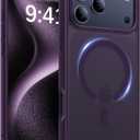 Magnetic for iPhone 17 Pro Max Case,[Anti-Slip][Compatible with MagSafe][Military Grade Drop Protection] Shockproof Protective Translucent Phone Case for iPhone 17 Pro Max Case,Deep Purple