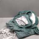 Electric Blanket Twin 62''X84'' Heated Blanket Green, Ultra Soft Silky Flannel & Fluffy Sherpa Heating Blanket with 5 Heat Levels & 10 Hrs Timer, ETL Certified & Overheat Protection, Gifts for Grandma, Model: MDV-EBTWIN