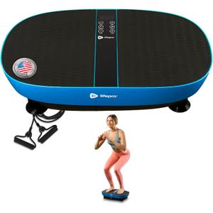 Lifepro Shake Plate Vibration Platform Exercise Machine for Lymphatic Drainage  Oscillation Vibrating Plate for Muscle Toning, Fat Loss & Wellness - Featuring Built-in Pulse & Auto Start
