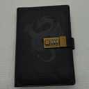 TIEFOSSI Dragon Leather Journal, Hardcover Notebook, Locked Refillable Diary, Lined/Blank Paper Writing Journals with Combination Lock for Men Women Child (Black)