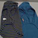 KYEESE 2Pack Dog Sweater Pullover Dog Sweaters for Small Dogs Male Warm Pet Coats Stretchy Dachshund Clothes Soft Pet Sweatshirt Turtleneck Dogs Clothes (X-Large (19-27lbs), 2# Stripe+Navyblue)