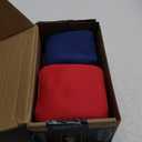 Professional Dual Sided Cornhole Bags- 16 oz 6x6 w/Premium Resin Fill - Official Tournament Slide/Stick Pro Bean Bags - Regulation/Approved (Red/Royal)