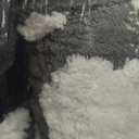 JOEJOY Donut Large Dog Bed, Cute Round Calming Dog Bed with Removable Washable Cover, Orthopedic Pet Beds with Jacquard Shaggy Plush & Non Skid Bottom, Black (Grey)