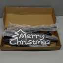 Christmas Garland Hanger for Front Door Adjustable 34-48 Inch, Over The Door No Drill Garland Holder with Heavy Duty 22lb Capacity, Includes Merry Christmas Sign for Outdoor Holiday Decor