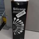 Silicone Cooking Utensil Set,12 PCS Cooking Cookware Kitchen Utensils Set for Cooking, Nonstick 446F Heat-Resistant Cookware Kitchen Tools of Spoon,Brush,Whisk,Spatula,Turner Tongs (Khaki)