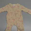 Newborn Baby Girl Coming Home Outfit Ruffle Romper Onesie Cute Ribbed Knit Jumpsuit Winter Clothes and Headband (Sweet Bow Cream)